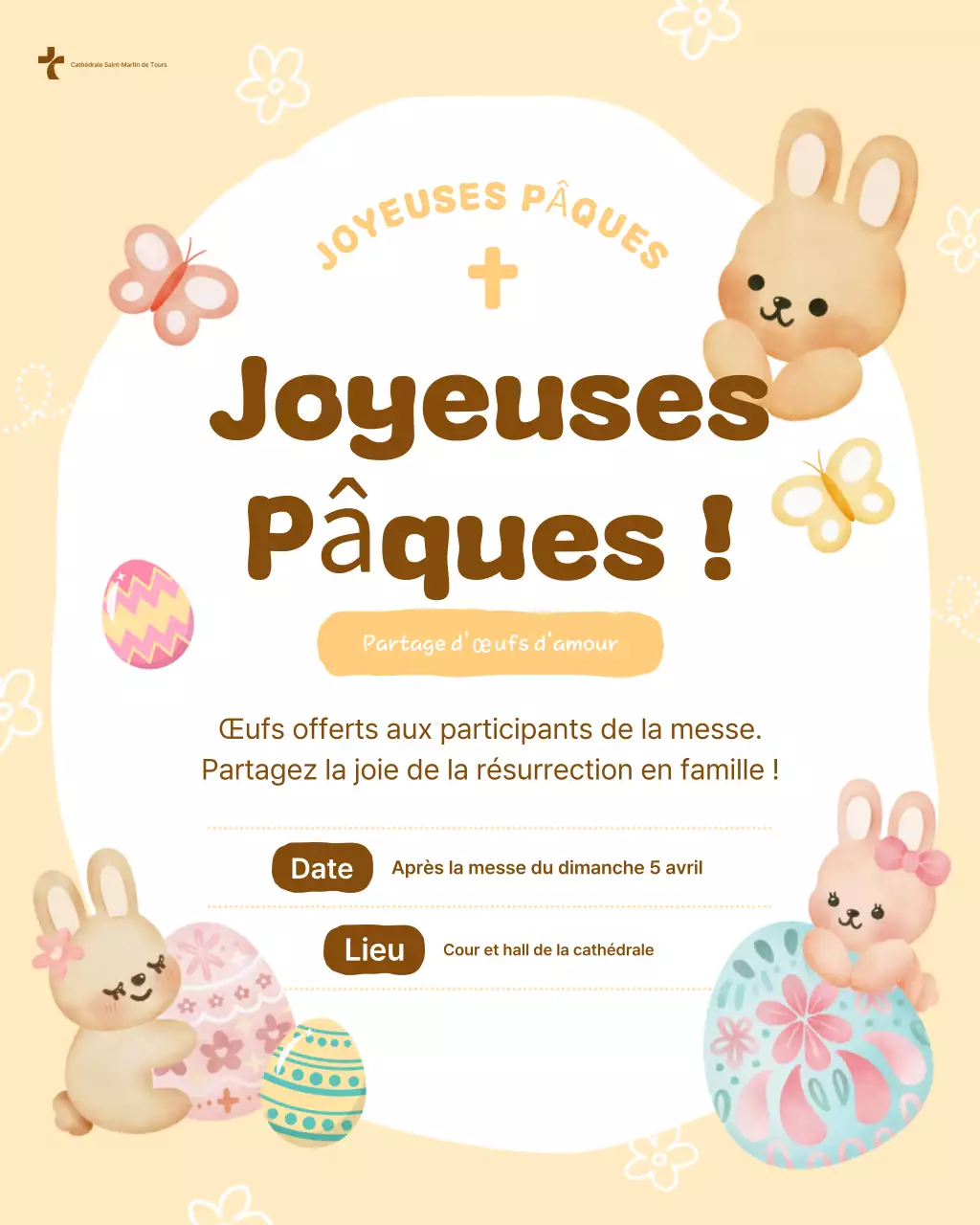 Guide des événements de Pâques pour bébé beige