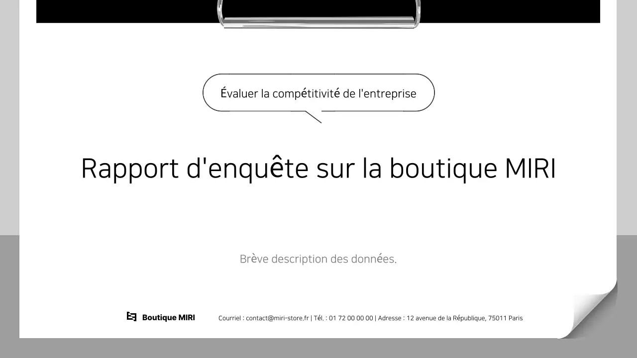 Guide du rapport d'enquête White Clean