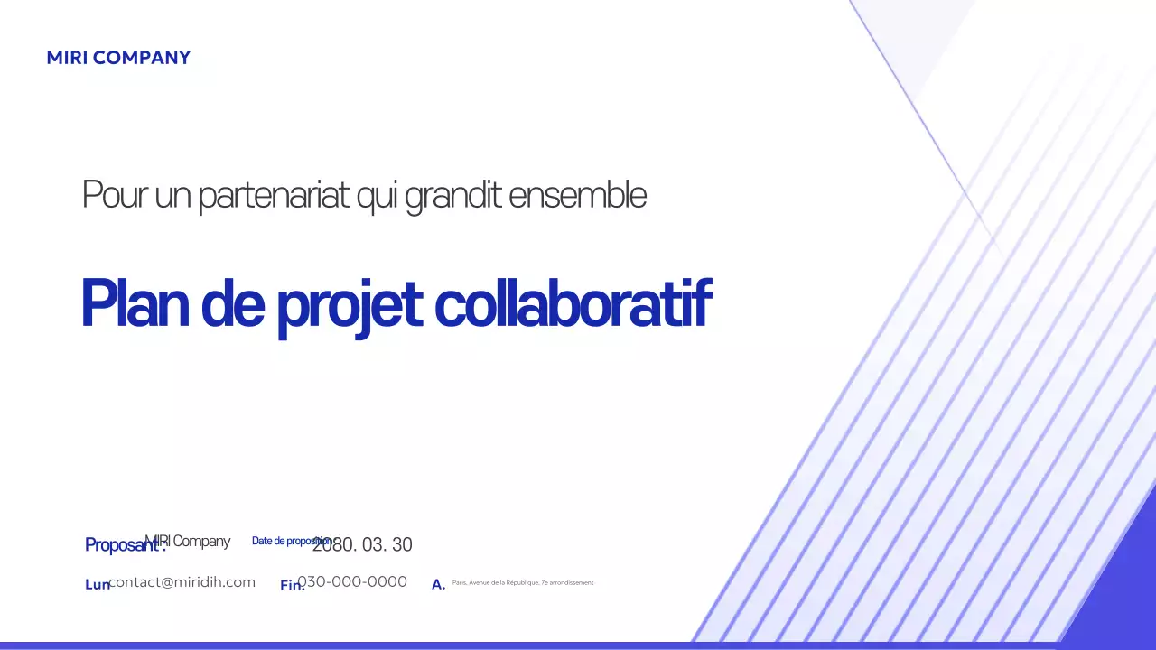 Plan de projet collaboratif Blue Clean