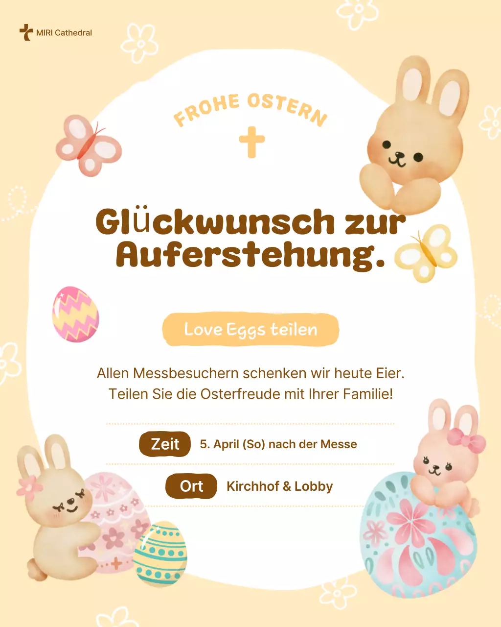 Beige Baby Oster-Veranstaltungsleitfaden