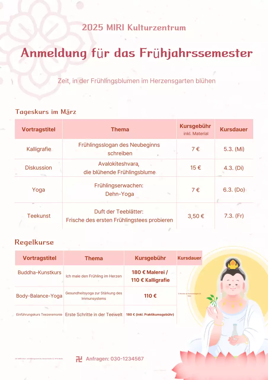 Pink Simple Leitfaden zur Studierendenanmeldung im Frühjahrssemester