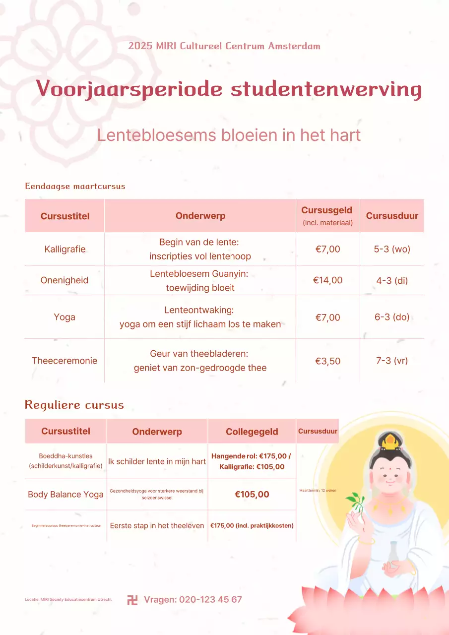 Inschrijvingsgids voor studenten voor het voorjaarssemester van Pink Simple