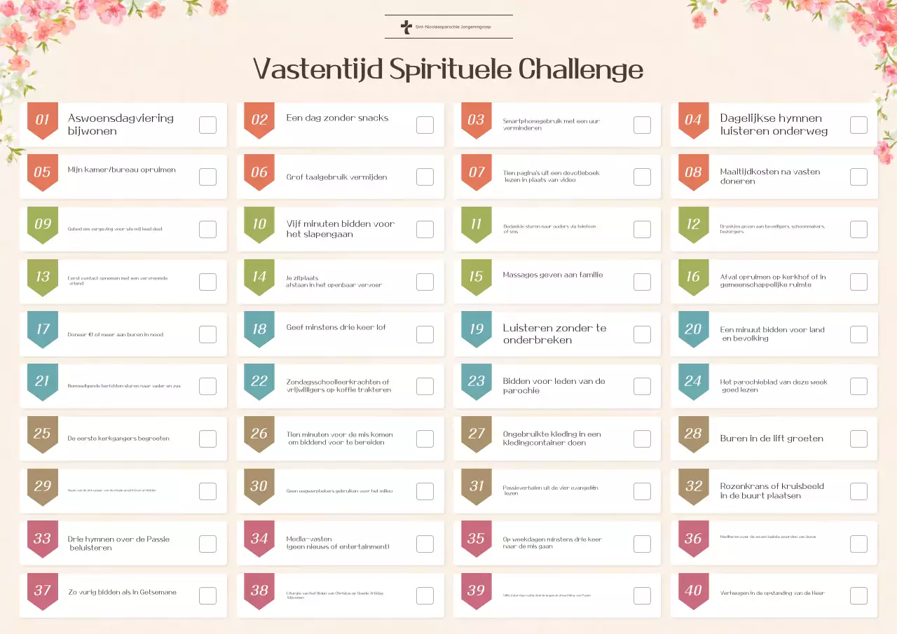 Handleiding voor de Roze Eenvoudige Spirituele Uitdaging