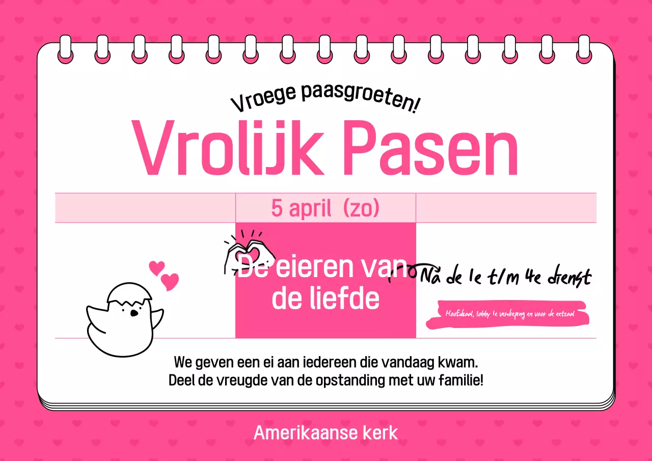 Gids voor het Pink Baby Paasevenement