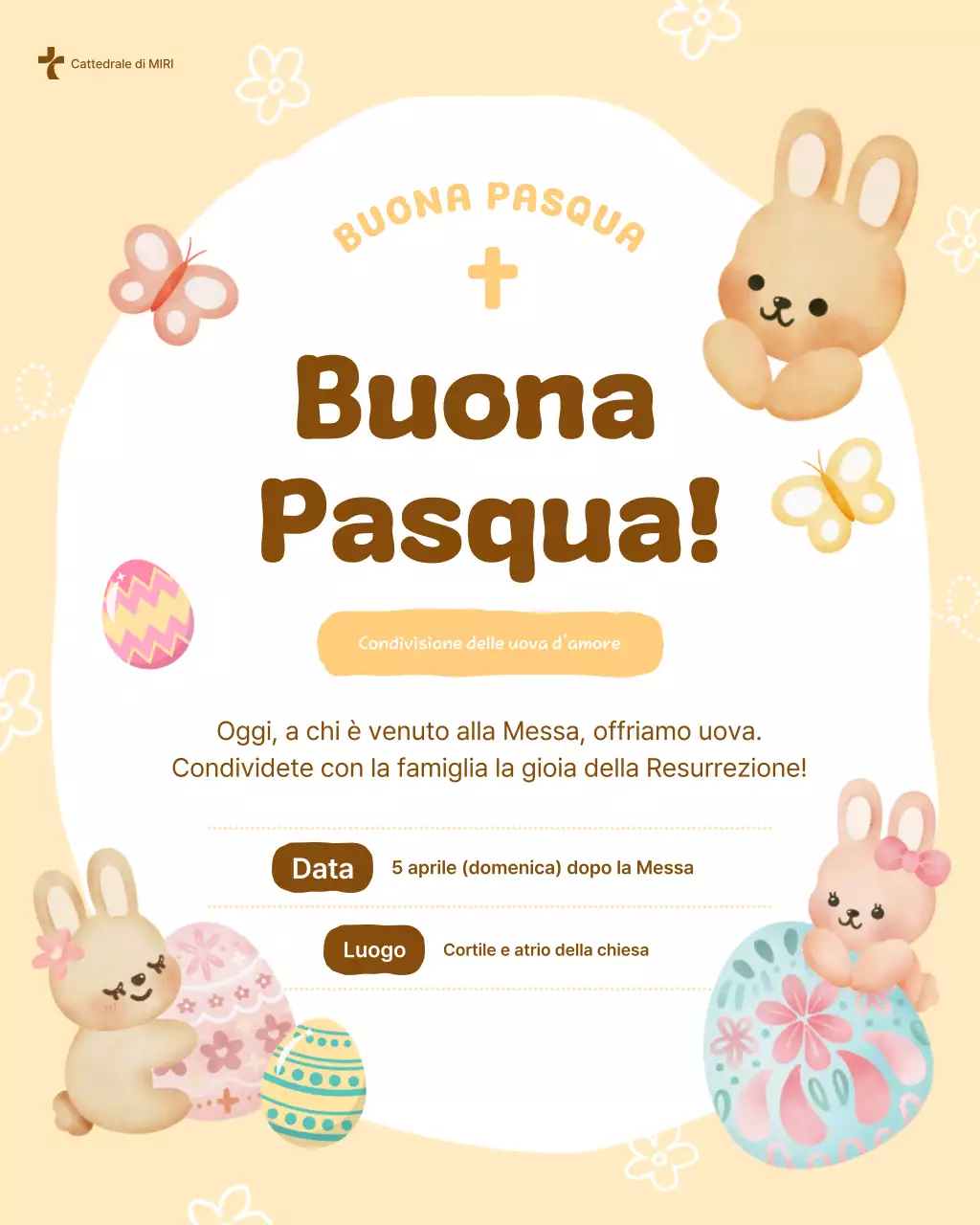 Guida all'evento pasquale Beige Baby