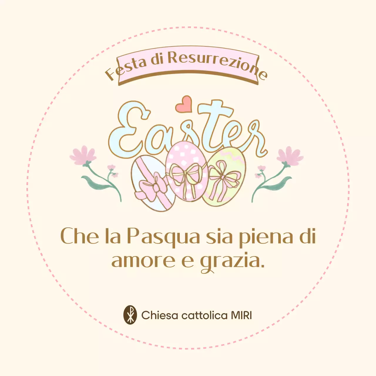 Guida alla festa di Pasqua del bambino beige
