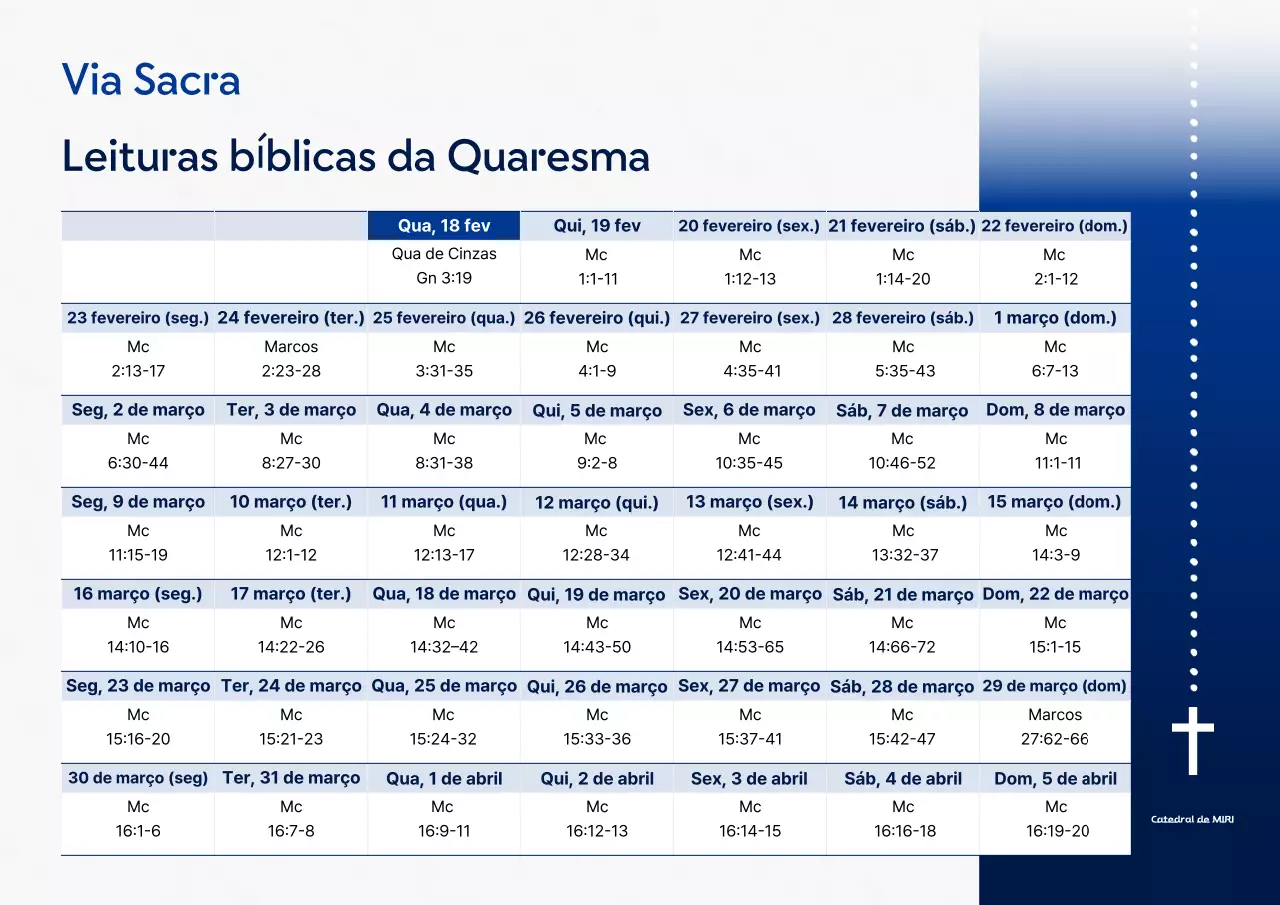 Guia de Horários Religiosos Blue Clean