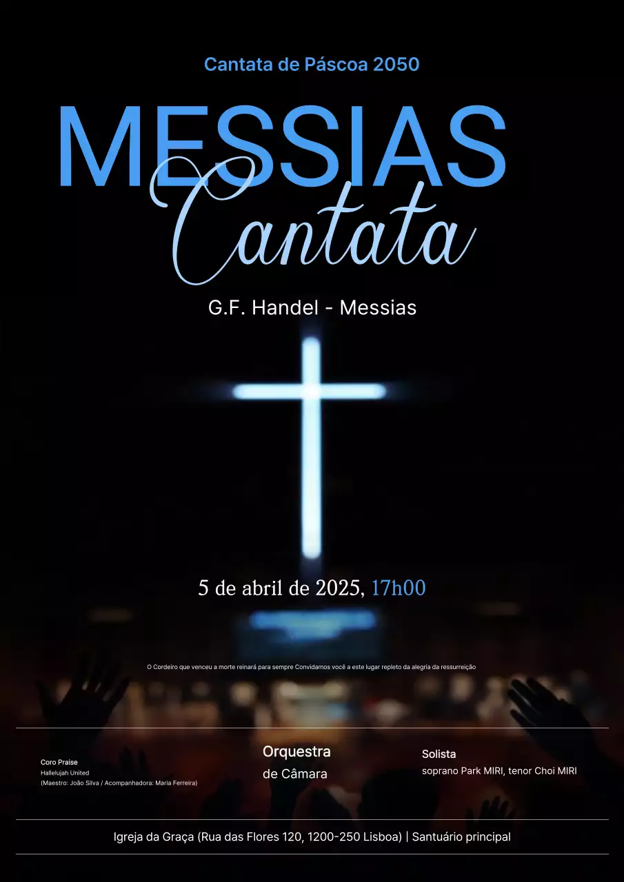Guia de Eventos de Páscoa Moderna em Preto