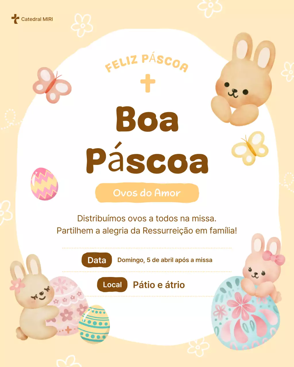 Guia de Eventos de Páscoa para Bebês Bege