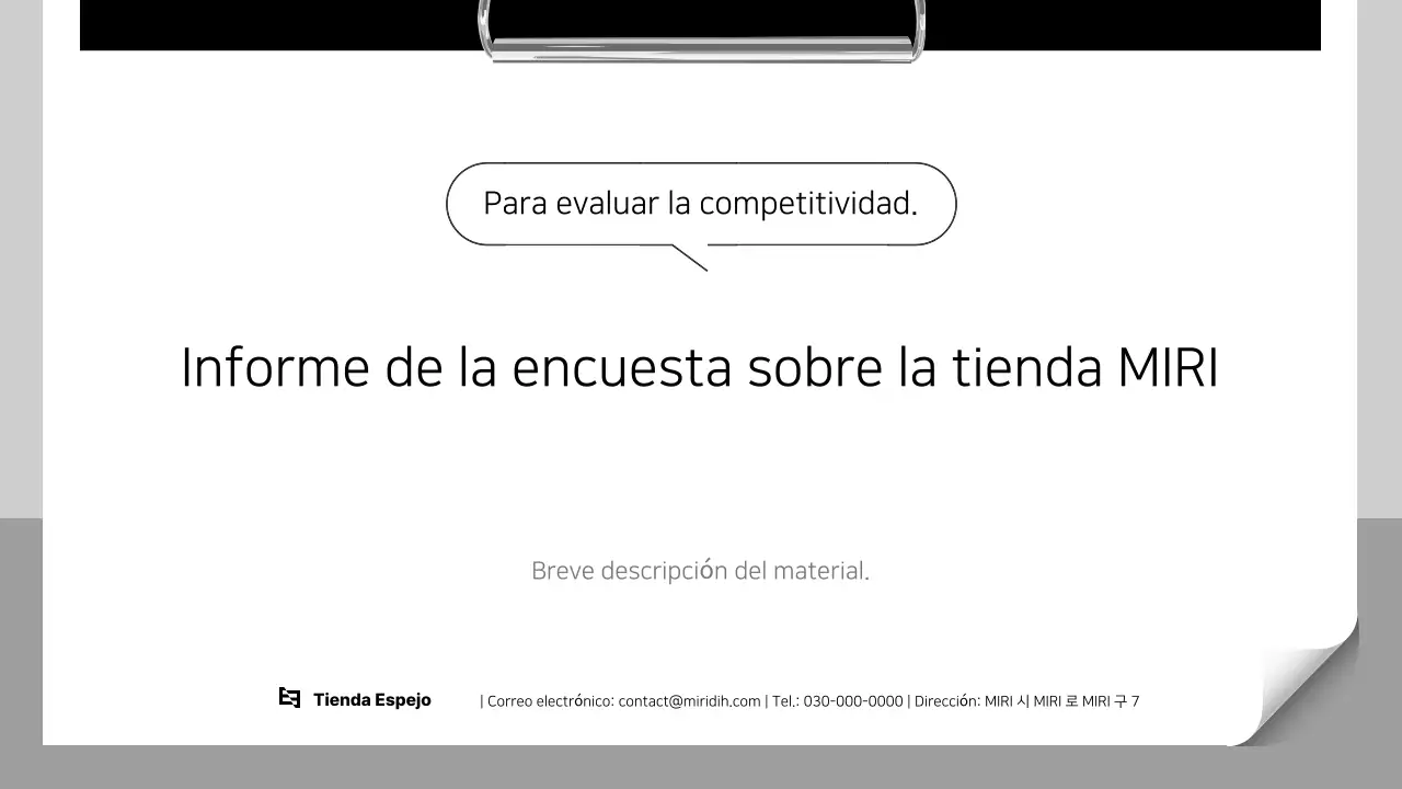 Guía para el informe de la encuesta White Clean