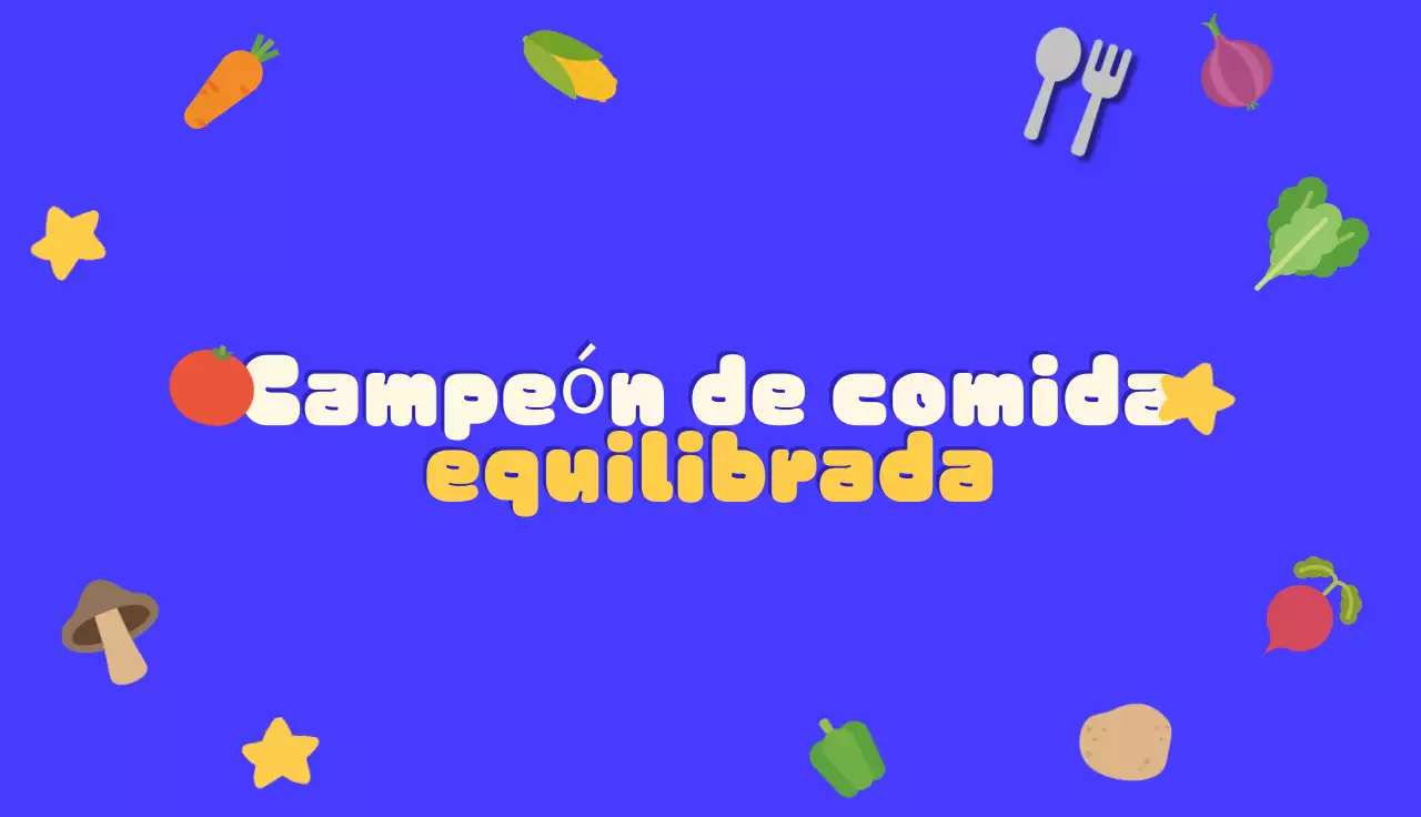 Promoción del Rey de la Comida Moderna Azul