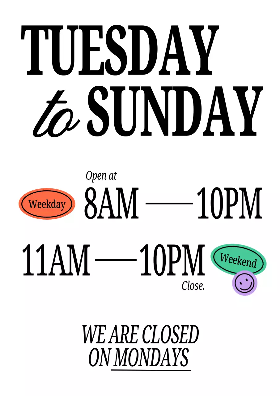 힙한 카페 영업시간 안내