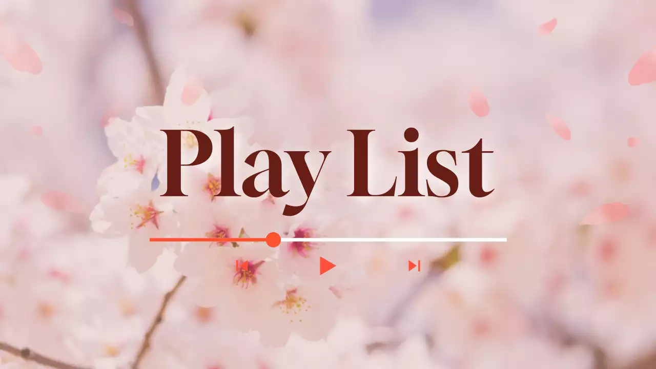 분홍 심플 음악 포토프레임