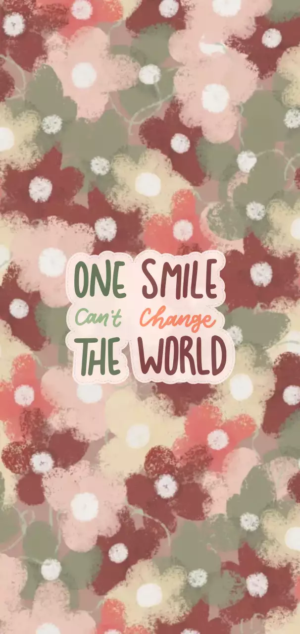 베이지 미니멀 긍정 문구 광고