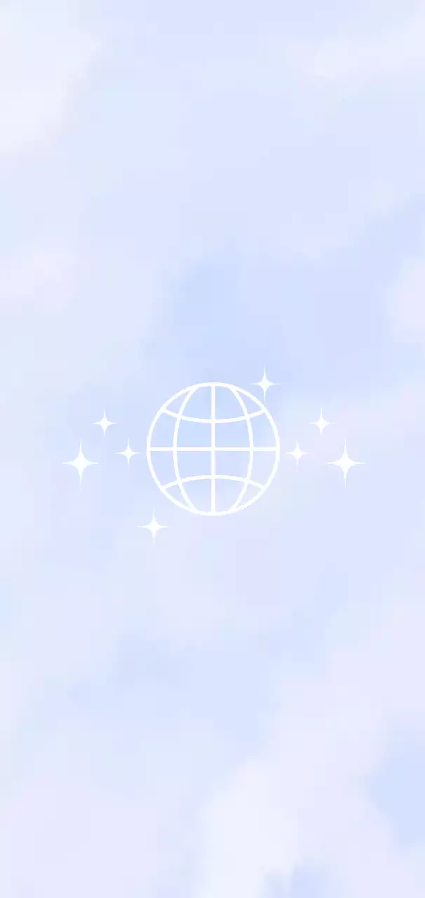 하늘색 미니멀 지구본 안내