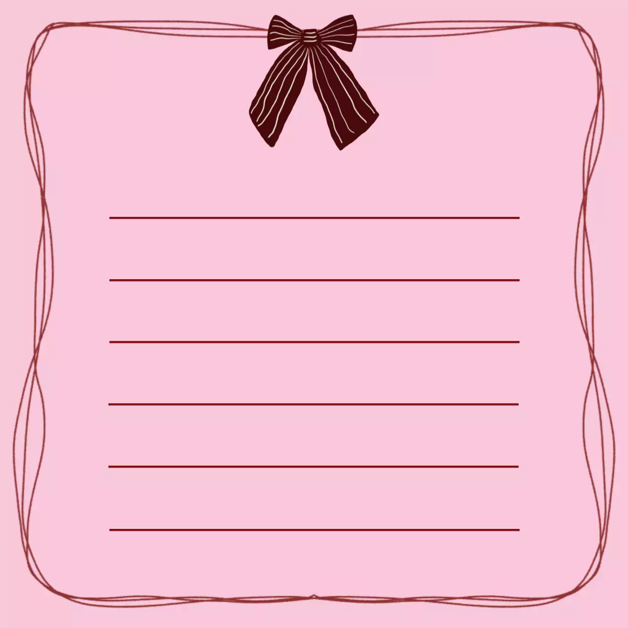 핑크 아기자기한 메모 문구