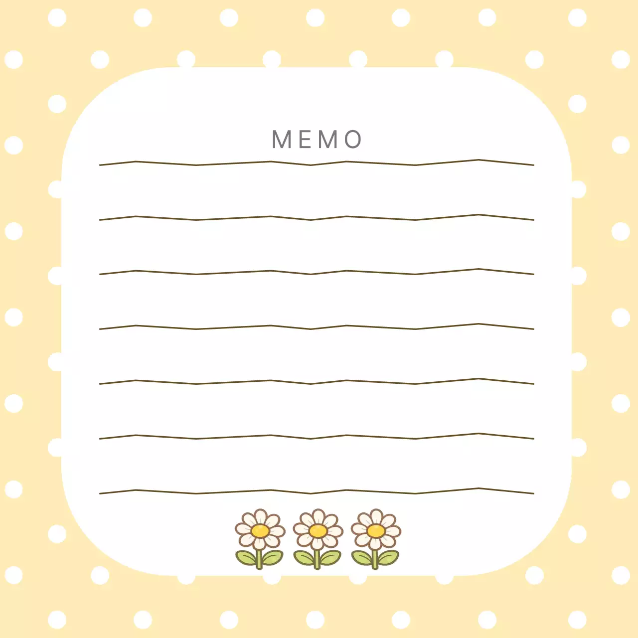 노랑 아기자기한 문구