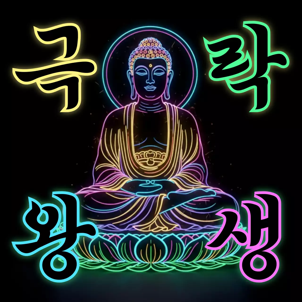 네온 사이버펑크 불교 관련 안내