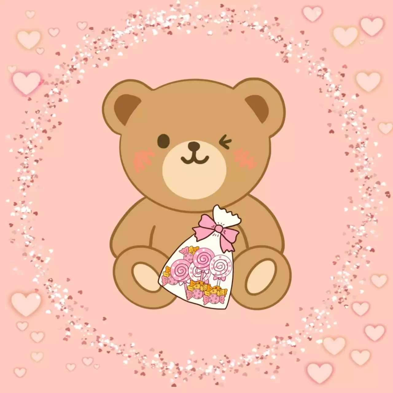 핑크 아기자기한 캐릭터 굿즈