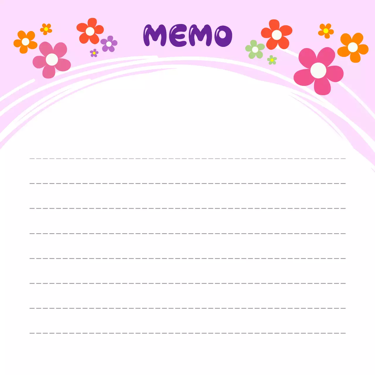 핑크 아기자기한 노트 문구