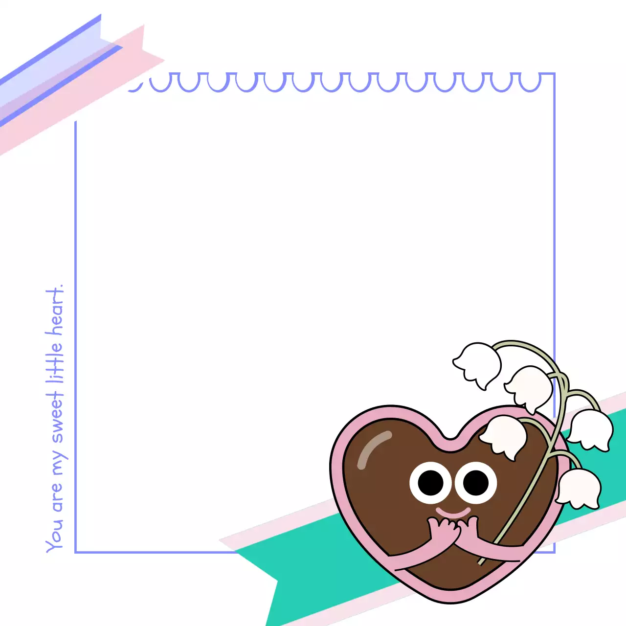 파스텔 심플 편지