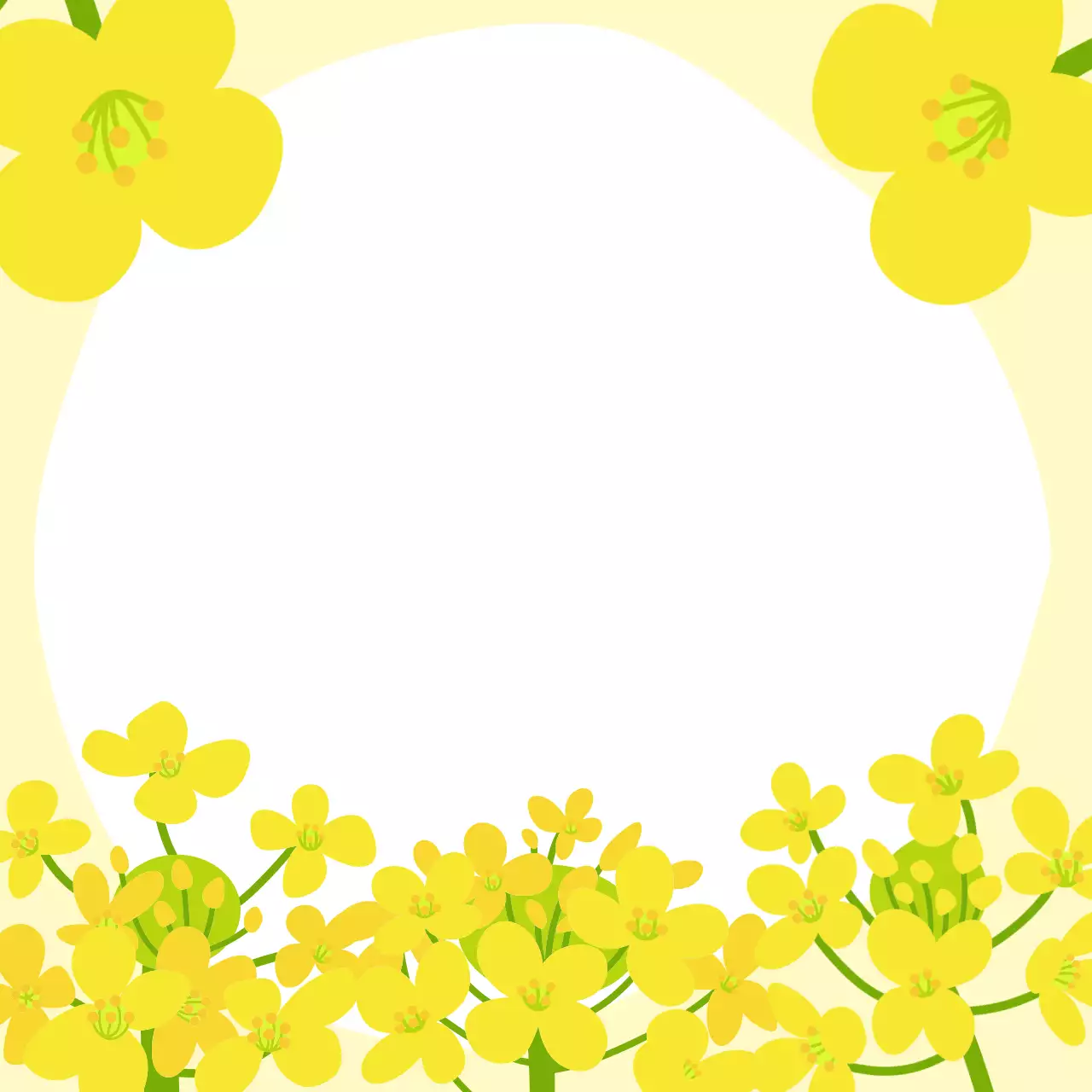 노랑 아기자기한 봄꽃 노트