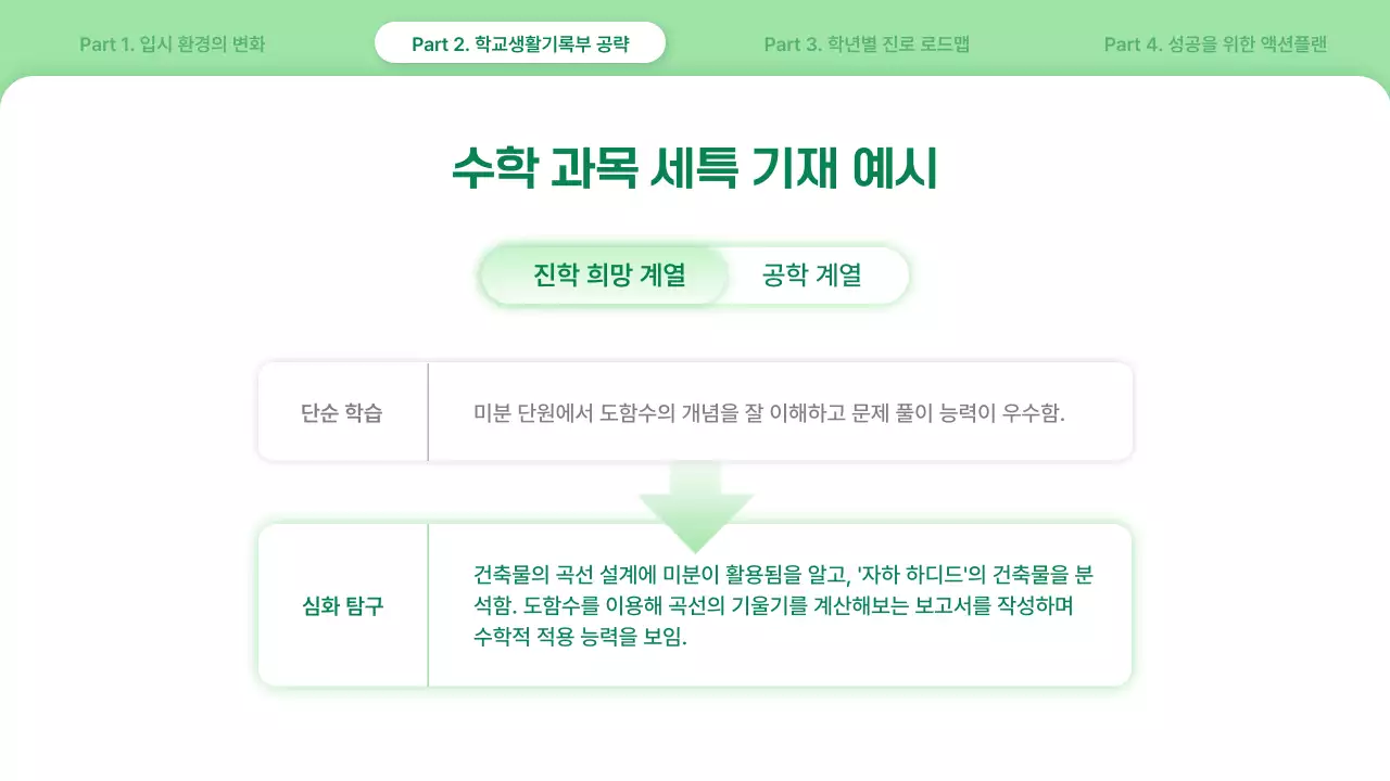 연두 심플 대입 진로 설명회 안내