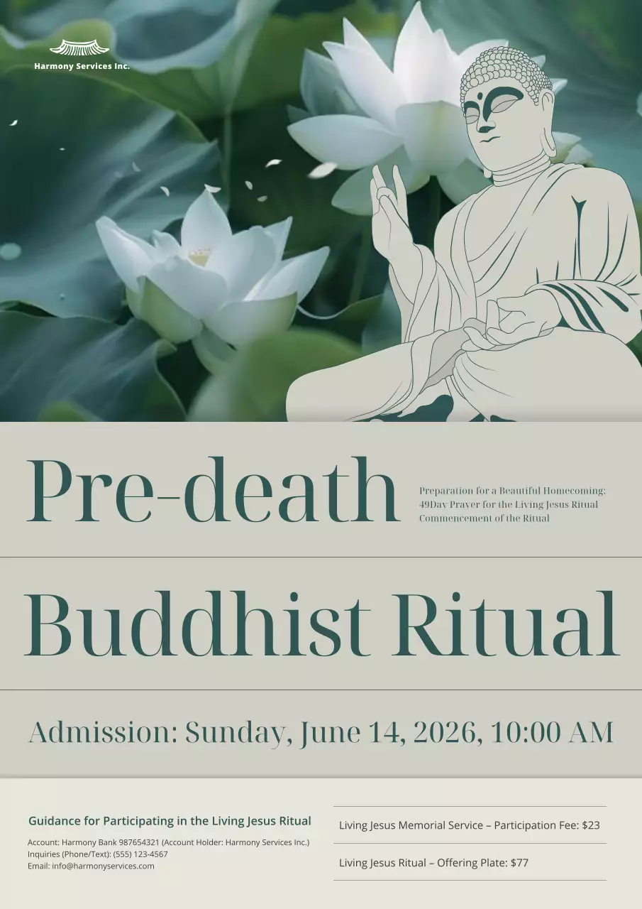 녹색 전통 불교 의식 안내