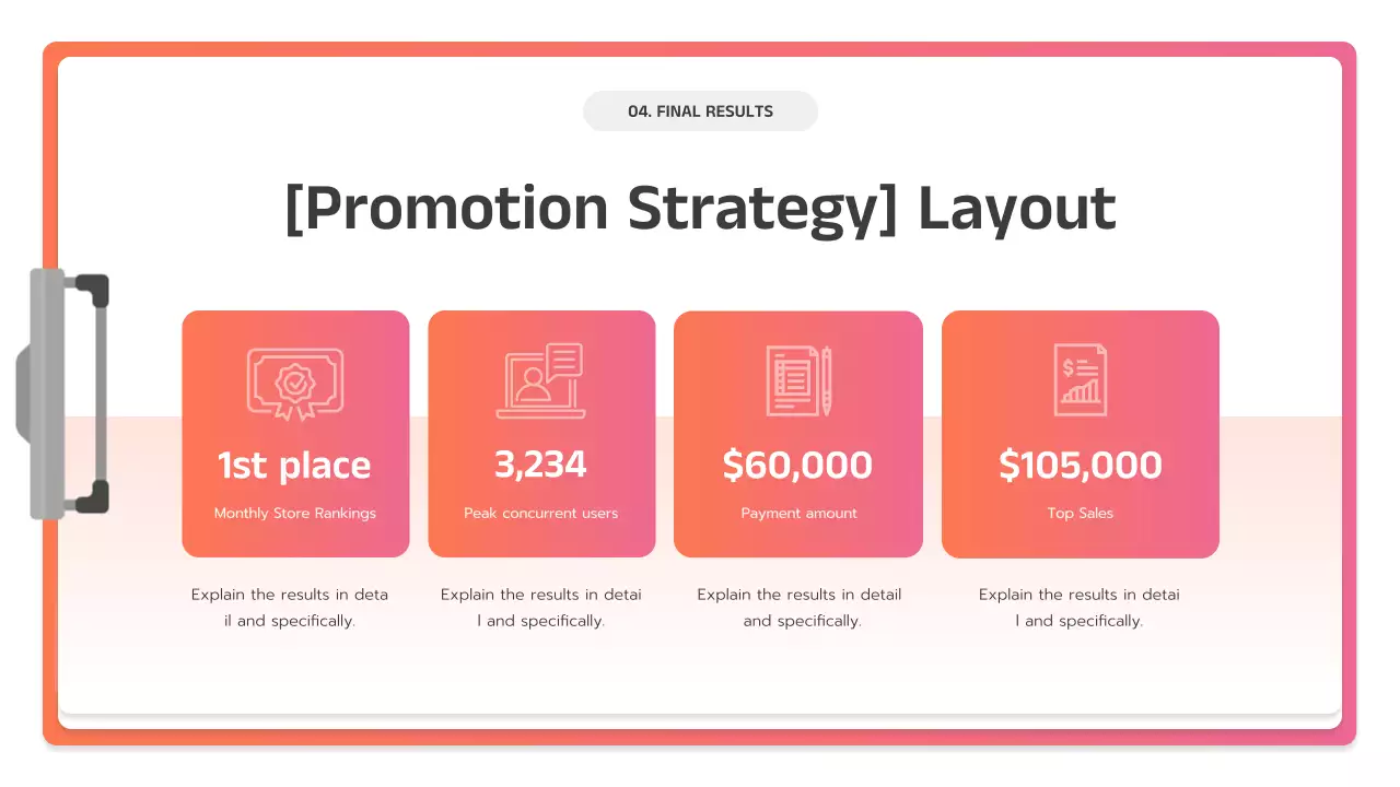 핑크색 현대 비즈니스 플랜