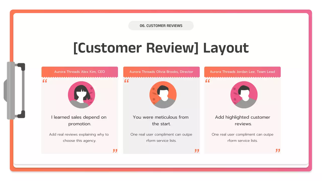 핑크색 현대 비즈니스 플랜