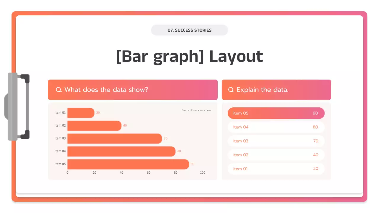 핑크색 현대 비즈니스 플랜