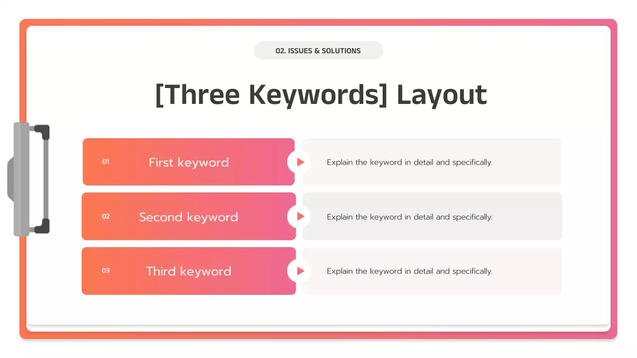 핑크색 현대 비즈니스 플랜