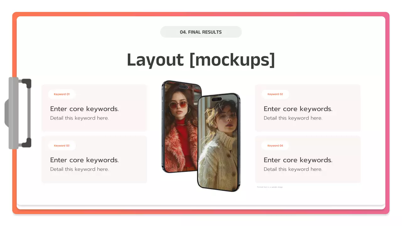 핑크색 현대 비즈니스 플랜