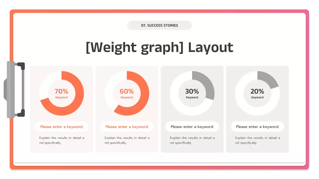 핑크색 현대 비즈니스 플랜