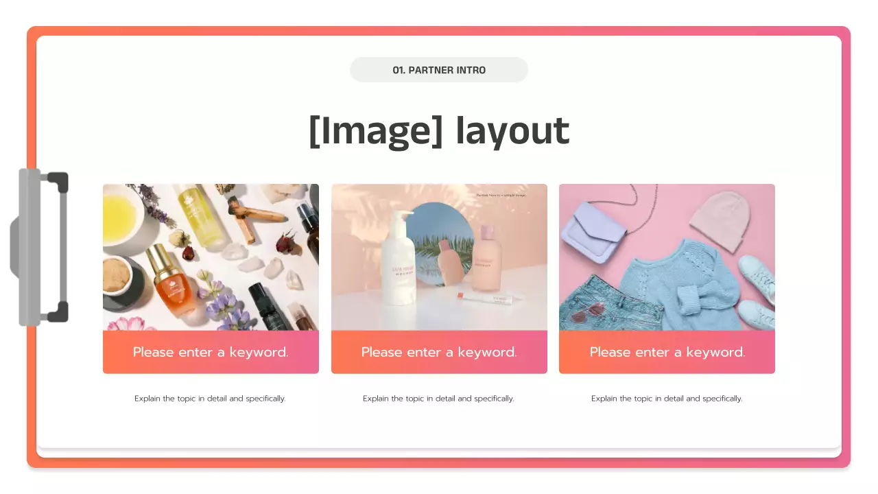 핑크색 현대 비즈니스 플랜