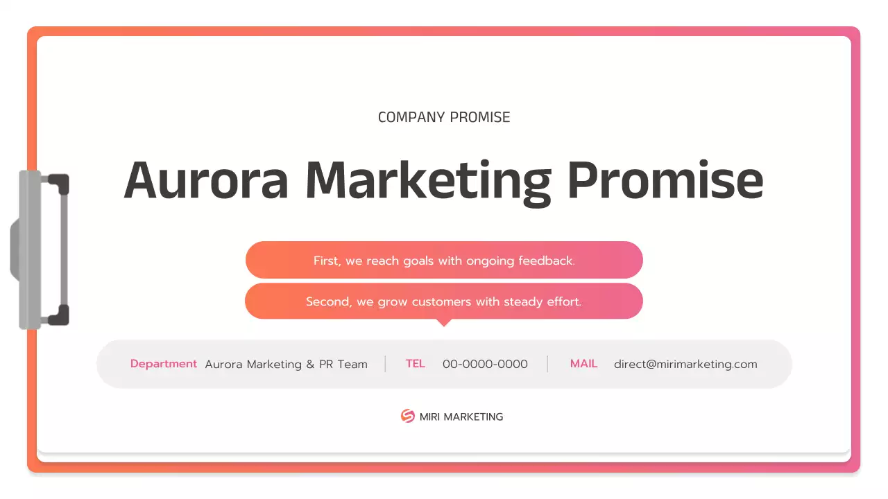 핑크색 현대 비즈니스 플랜