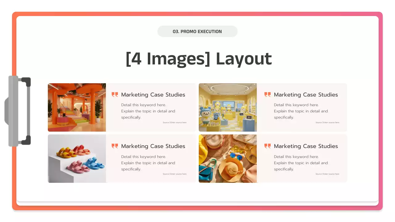 핑크색 현대 비즈니스 플랜