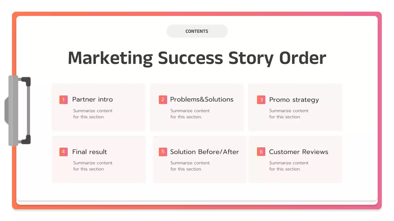 핑크색 현대 비즈니스 플랜