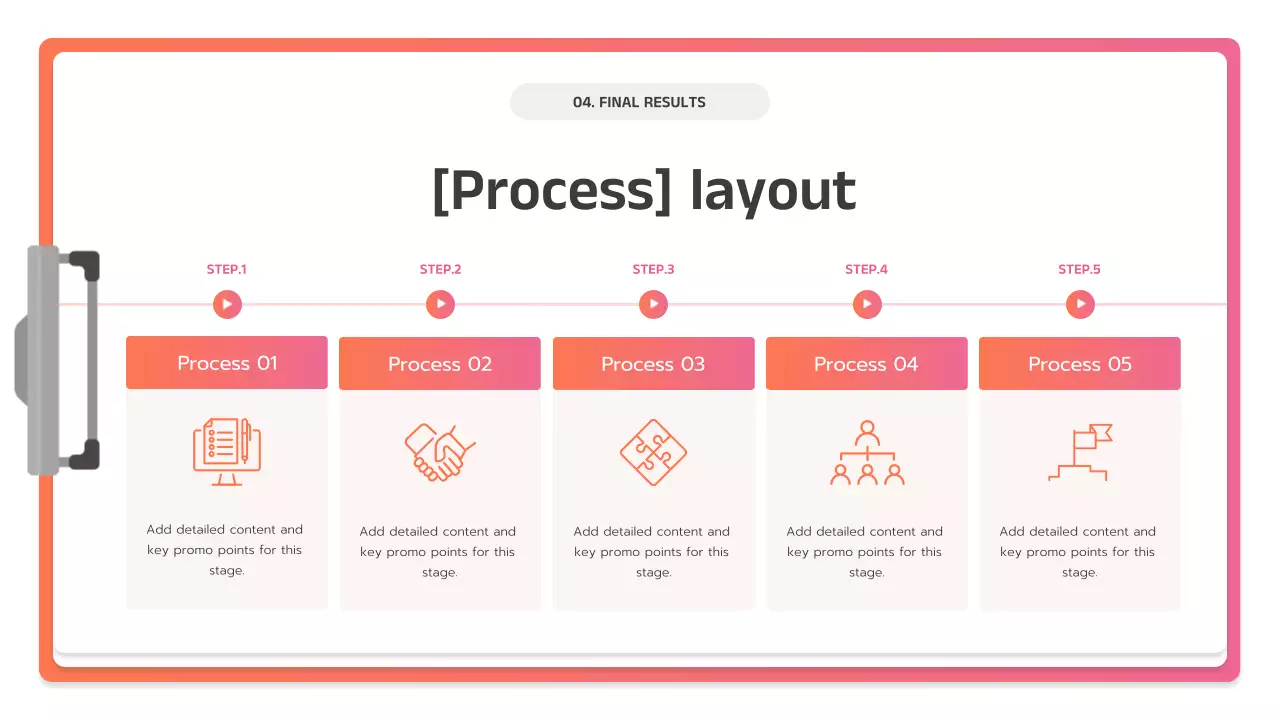 핑크색 현대 비즈니스 플랜