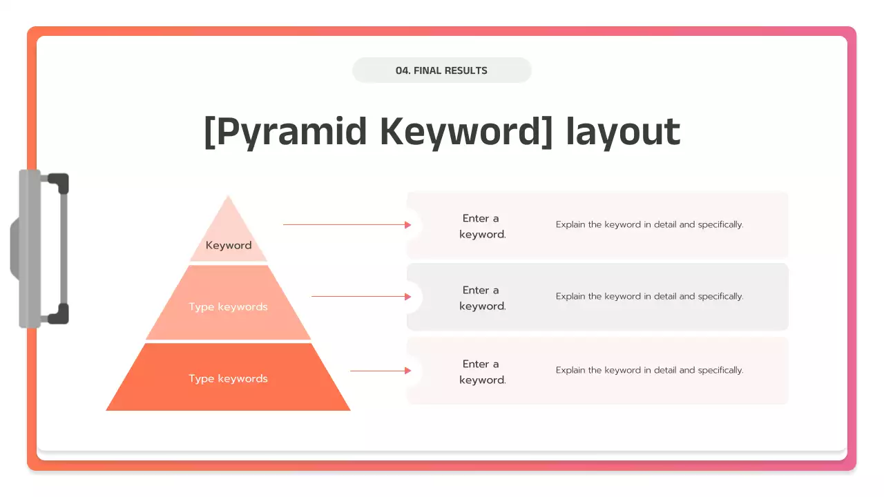 핑크색 현대 비즈니스 플랜