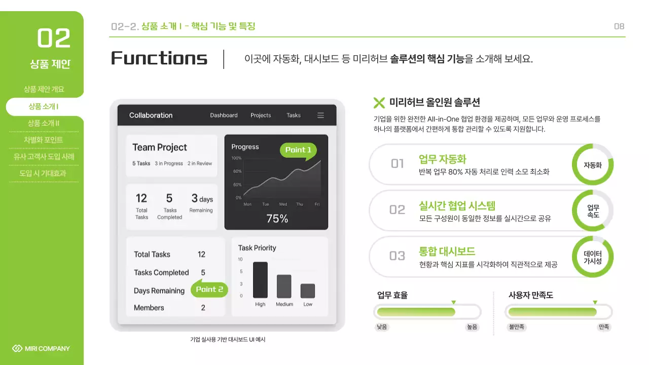 핑크 심플 상품 제안서 홍보