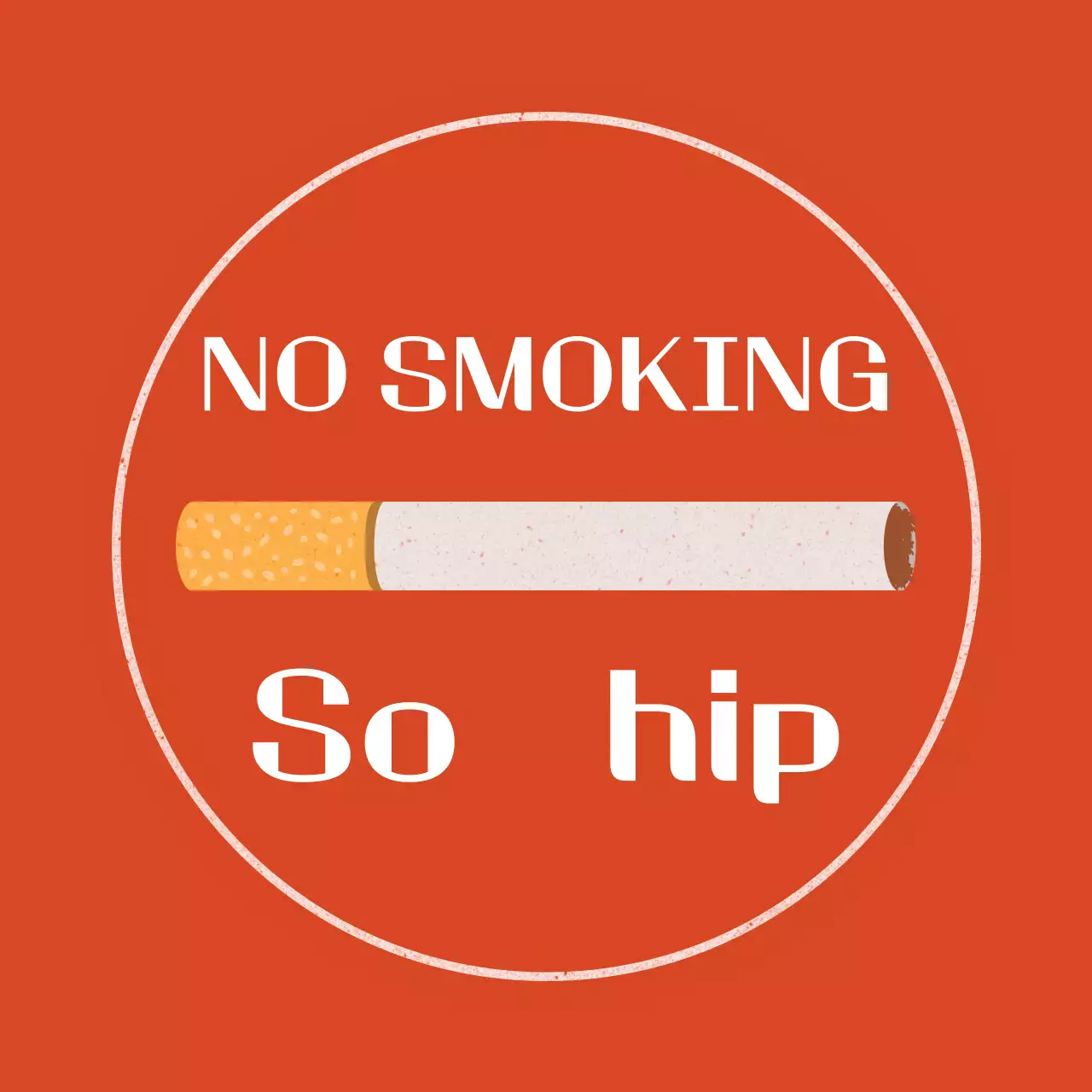 Red Simple Smoking Prohibition Notice