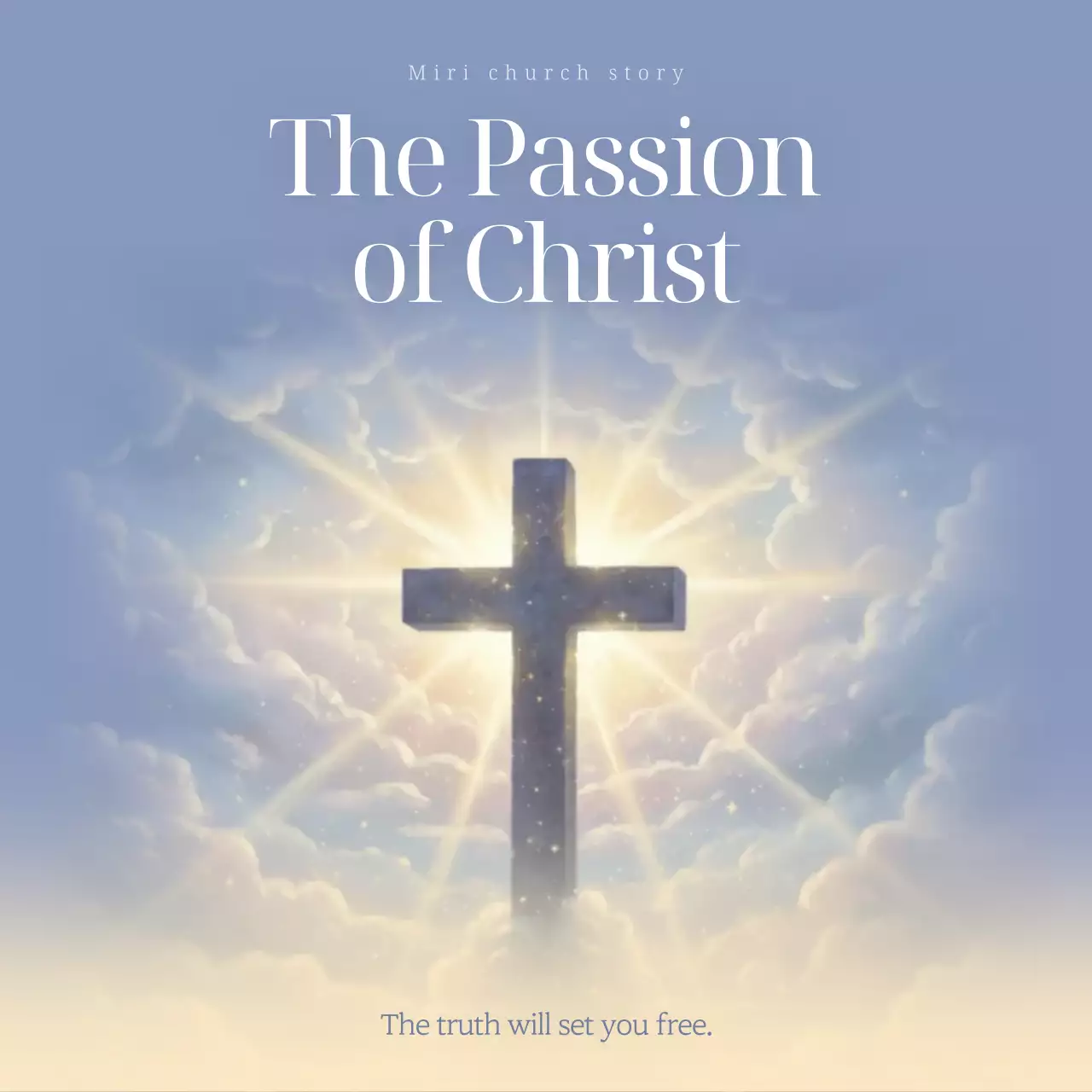 Sky Blue Clean Christian Faith Guide