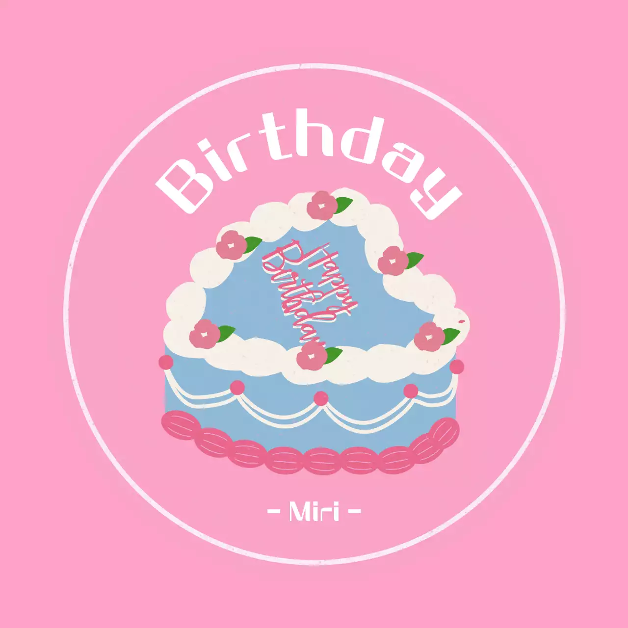 Pink and cute birthday celebration event