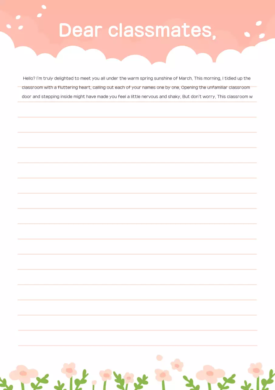 Pink Simple School Life Guide