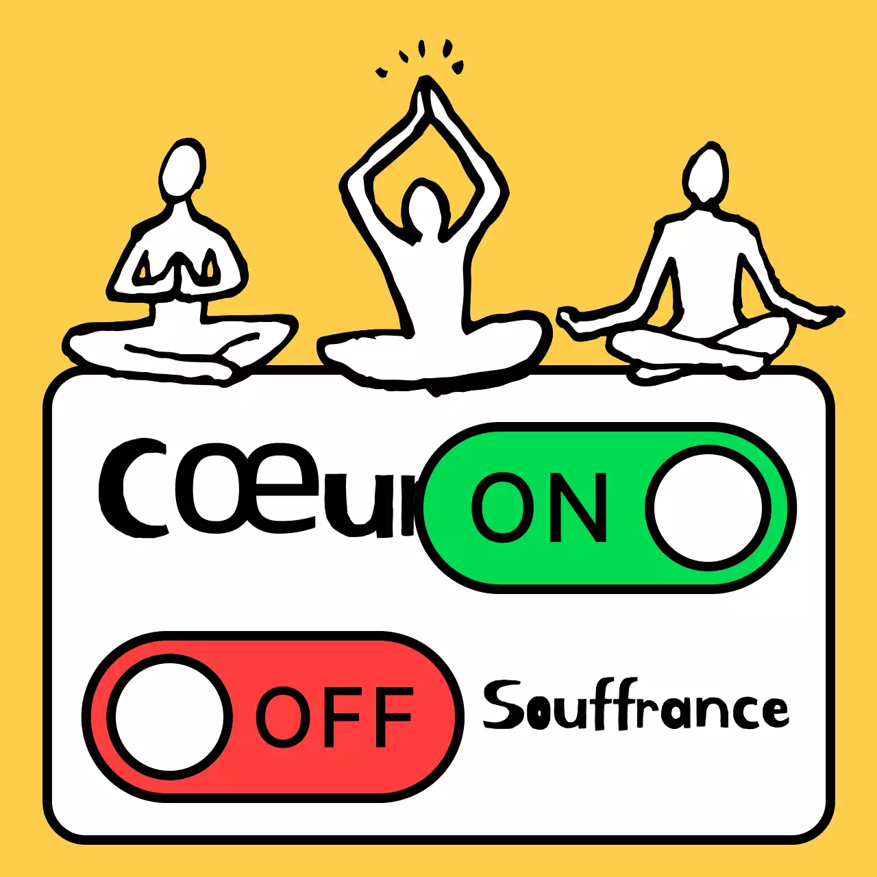 Guide de méditation simple jaune