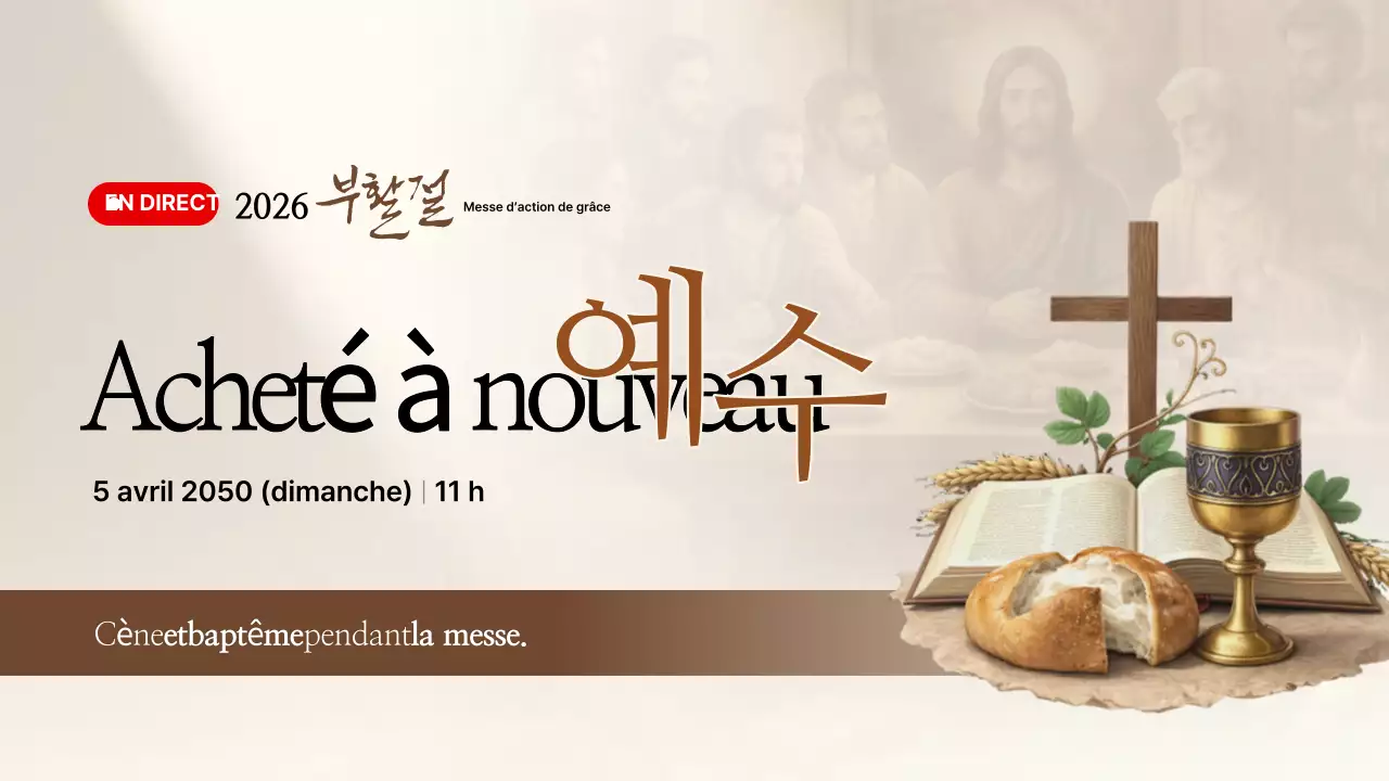 Guide du service de Pâques Beige Clean