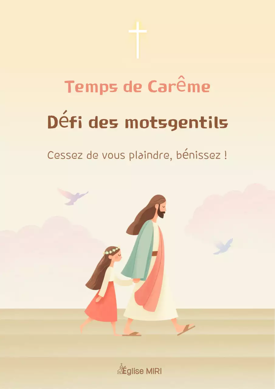 Guide simple beige pour le Carême