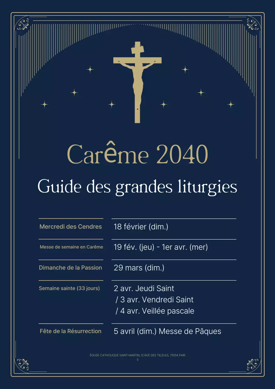 Guide classique bleu du Carême