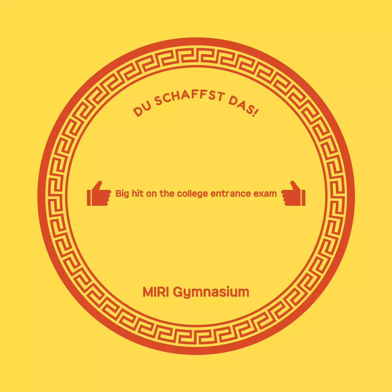 Gelber einfacher Hochschulleistungstest (Cheer)